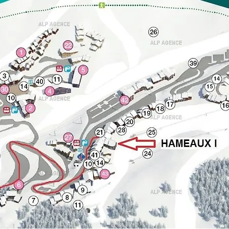 Appartement Résidence Les Hameaux I - 3/4 Pers - Les Hameaux 1 - 165h1 - Plagne Villages Mae-9374
